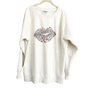 Wildfox Lips Sweatshirt M euc